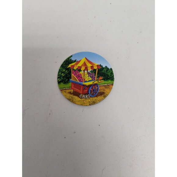 2005 Clue Mysteries Board Game Replacement Scene Tokens Pieces Set of 4 - Picture 4 of 6